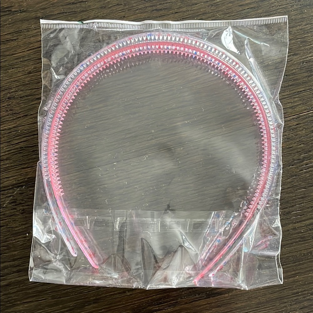 Pink and White Headbands With Stars, New